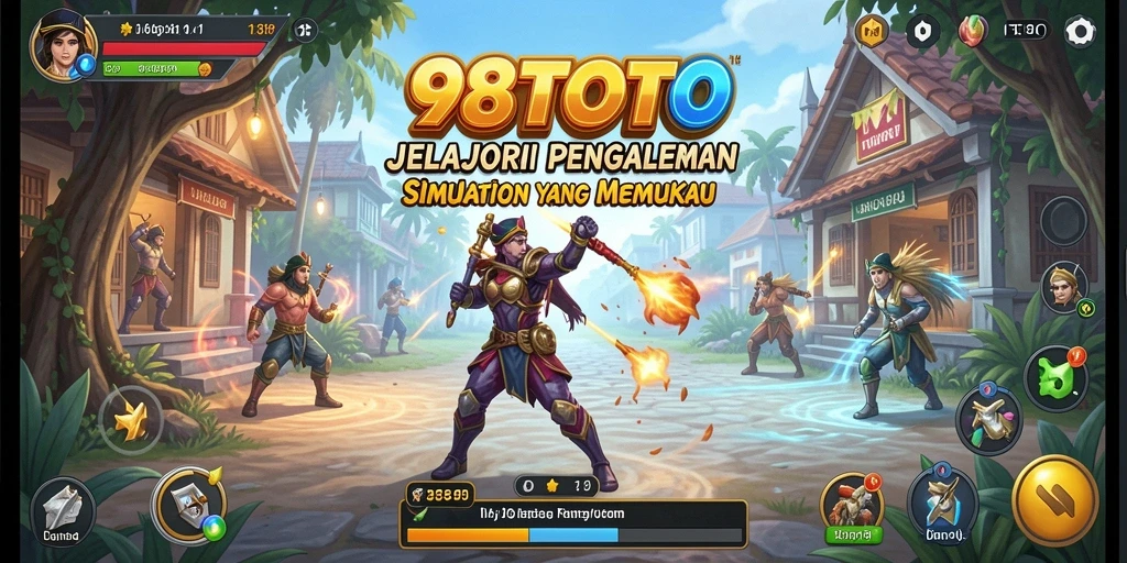 Screenshot gameplay 98TOTO menampilkan aksi seru dalam game Simulation.