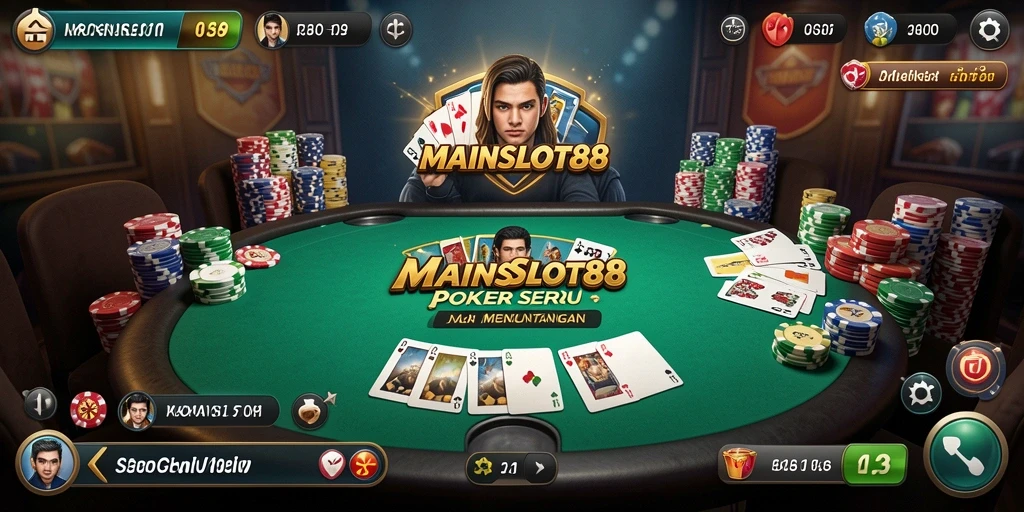 Tampilan menarik dari gameplay poker MAINSLOT88 yang mendebarkan.