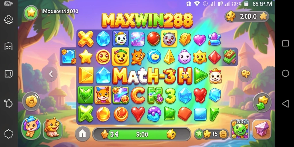 Tampilan gameplay seru dari MAXWIN288 yang penuh warna.