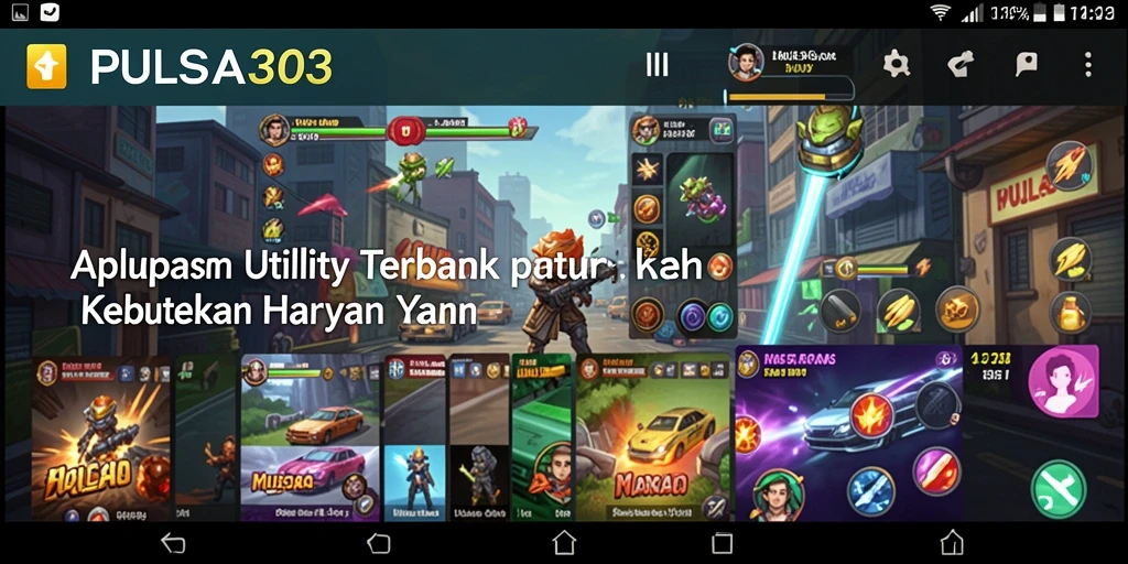 Tampilan antarmuka utama PULSA303 dengan fitur-fitur yang mudah diakses.