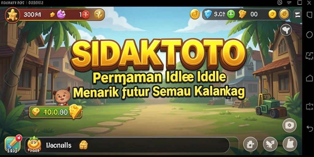 Tampilan gameplay <strong>SIDAKTOTO</strong> yang menarik dengan aktivitas Idle yang mengasyikkan.