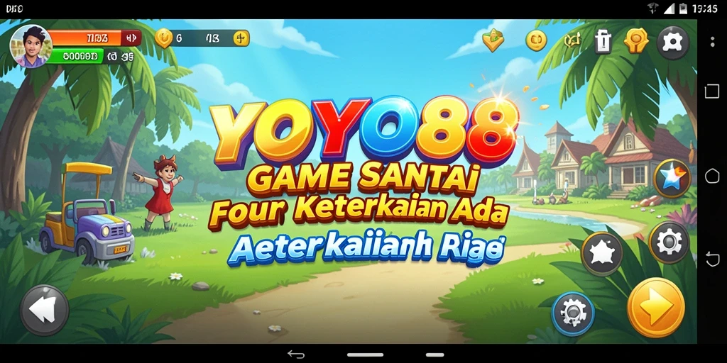 Screenshot utama gameplay YOYO88 menunjukkan aksi seru dan menantang.